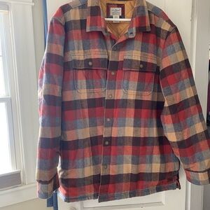 LL Bean XL flannel/quilted jacket